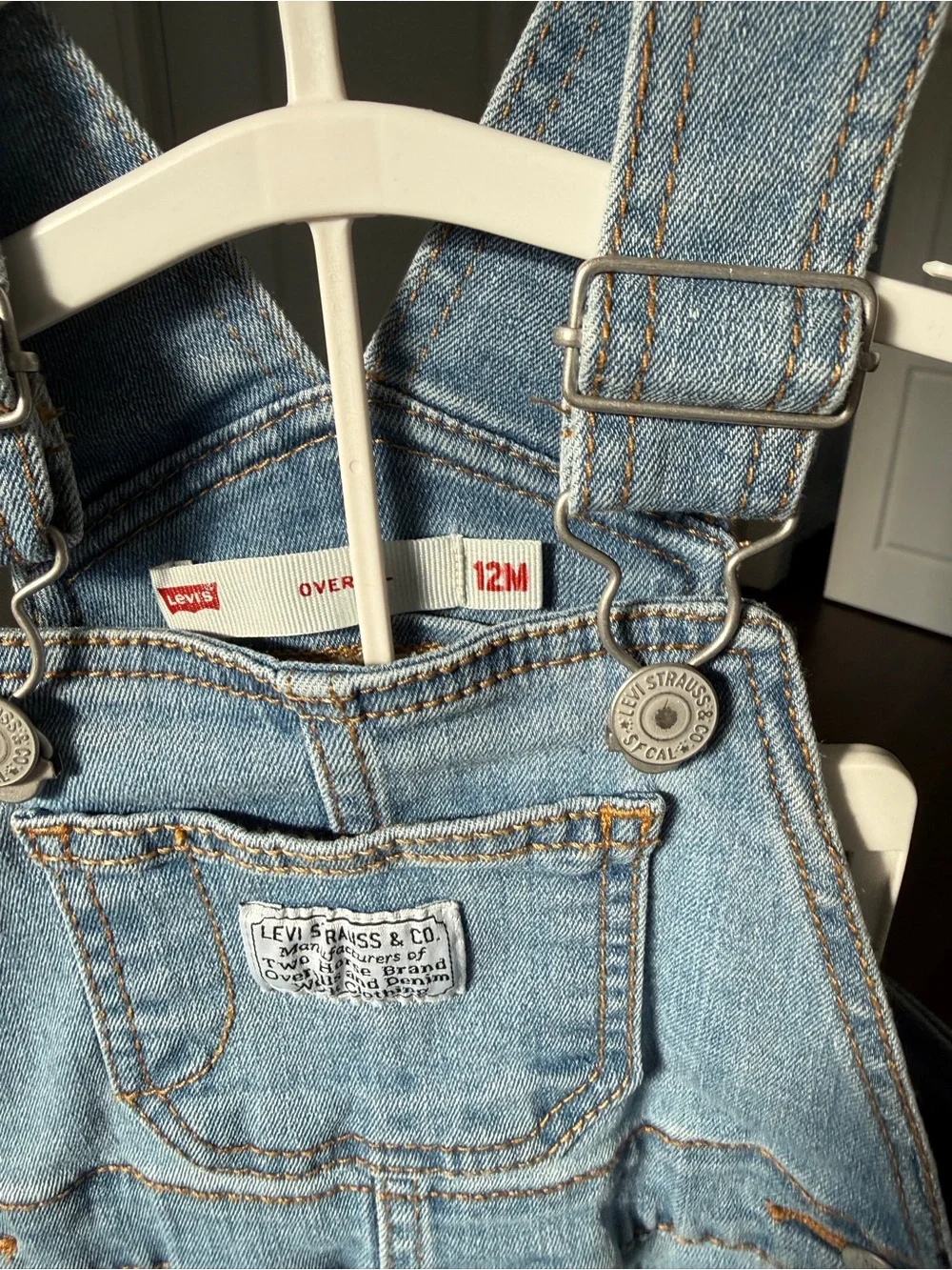 Levi's Light Blue Denim Kids Overalls